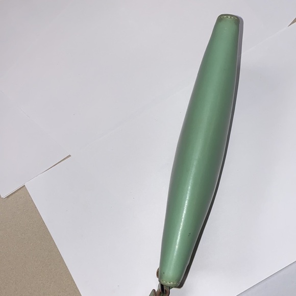 Lodis Large Lt Green Leather Wrist Clutch Wallet - Picture 10 of 13